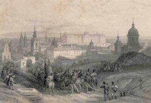 Entrada a Madrid por la Puerta de Fuencarral. Año 1836, por David Roberts.jpg